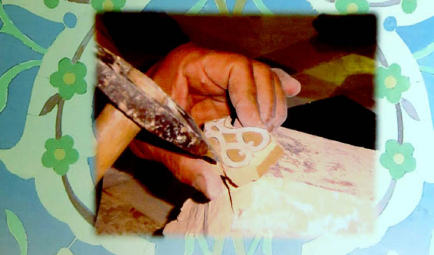 کارگاه کاشی معرق در بنا های تاریخی